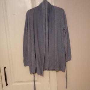 Zara Light Blue Draped Cardigan